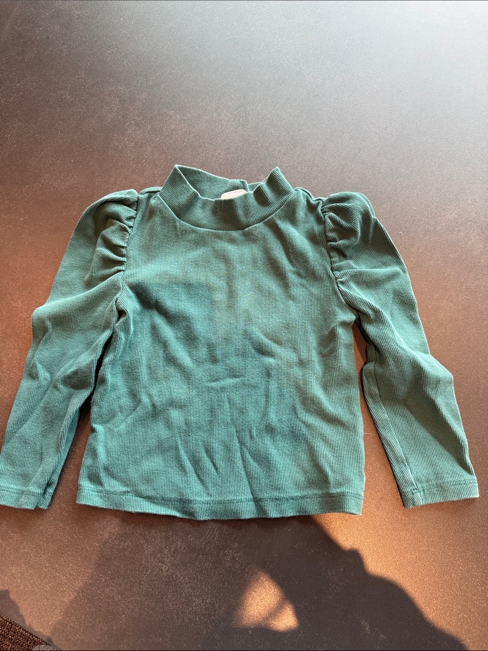 GAP Girls Green Long Sleeve Mock Neck Top